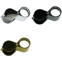 3pc Silver Black Gold Jewelers Loupe 18MM 10X Power Glass Lense Magnifier Loop - £93.79 GBP