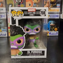 Funko Pop! Marvel Lucha Libre El Furioso #708 Vinyl Bobblehead With Protector - £7.78 GBP