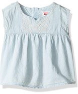 Levi&#39;s Baby Girls&#39; Cap Sleeve Peasant Top, Bleach Out, 6/9M - €10,32 EUR