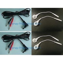 Replacement Electrode Cables-Use Snap or Pin Pads Compatible w/iRelieve ET-1313 - $18.95