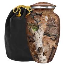 Brown Camouflage Cremation Urn for Human Ashes - £46.85 GBP
