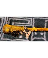 Dog Lover/Groomer&#39;s Golden Magic Wand with Tiger&#39;s Eye Crystal Point - $459.39 MXN