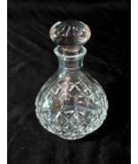 Vintage 1980&#39;s Demby Hand Cut 24% Lead Crystal 4.5&quot; Perfume Bottle - Hun... - $16.26 CAD
