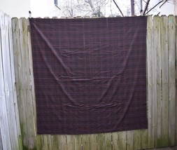 Vintage Woolrich Pearce Wool Blanket Tartan Plaid Lightweight Made in USA 60x60 - $72.42