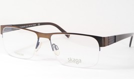 Skaga 3738 JOHN 203 Brown / Blau Einzigartig Titan Brille 56-16-145mm - $155.43