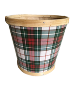Ashland Christmas Noel Plaid Design 5.5&quot; Tall Wooden Container - €11,17 EUR