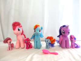 My Little Pony Twillight Sparkle + Rainbow Dash + Pinkie Pie Plushes + Small - £9.17 GBP