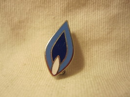 Vintage Teardrop Shaped / Candle Flame Blues w/ White Pin - $7.50