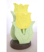 VINTAGE MID-CENTURY CERAMIC “TULIPS” NAPKIN/ GUEST TOWEL/ LETTER HOLDER ... - $8.91