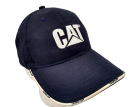 Cat Caterpillar Equipment Embroidered White Black Adjustable Baseball Cap Hat - £7.42 GBP