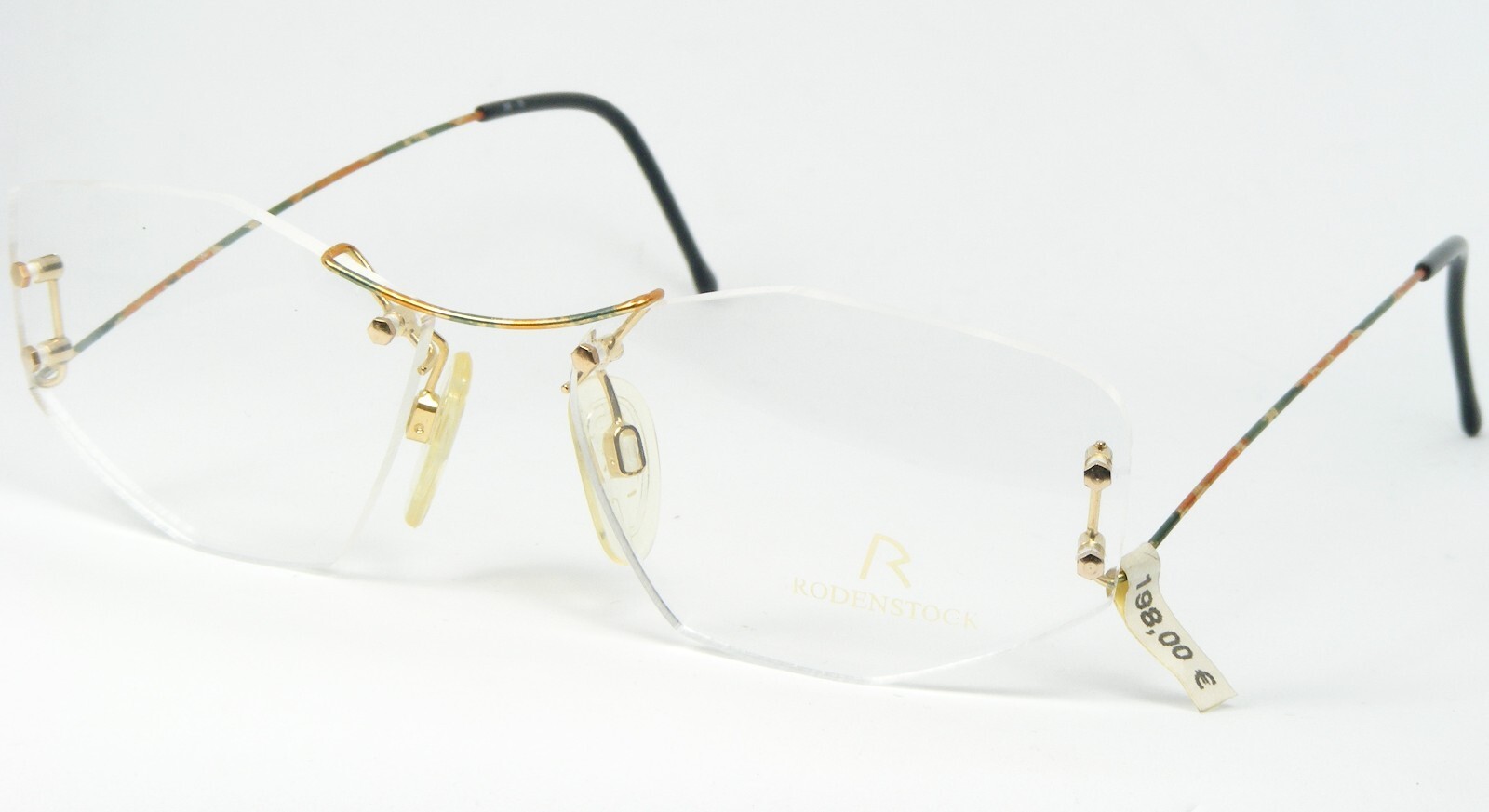 Vintage Rodenstock R7186 D Oro Verde Naranja Gafas 7186 56-15-145mm - $100.95