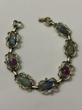 Vintage Sarah Coventry Givre Glass Silver Tone Bracelet - £22.34 GBP
