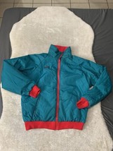 VTG Y2K Columbia Sportswear Reversible Jacket Men L Blue Red Thinsulate ... - £26.20 GBP