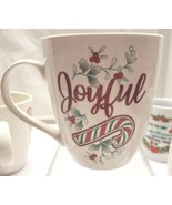 Pfaltzgraff winterberry mug joyful with holly &amp; berries dishwasher &amp; mic... - £7.79 GBP