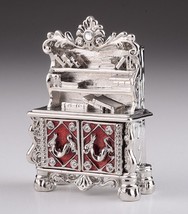 Cupboard trinket box hand made by Keren Kopal &amp; Austrian crystals Faberge - $39.83