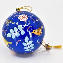 Asha Handicrafts Hand Painted Papier-Mâché Birds Holiday Christmas Ornament - £13.30 GBP