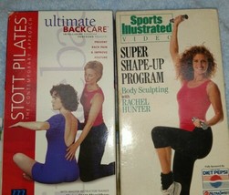 Sports Illustrated Super Shape Up Program VHS Tape  &amp; Pilates Ultimate B... - £9.34 GBP