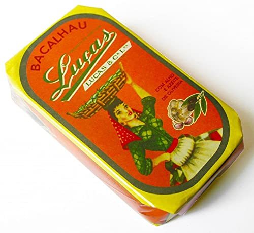 Luças from Portugal - Canned Codfish with Garlic and Olive Oil - 4.23oz / 120gr  - $47.80