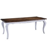 Dining Table French Farmhouse Country Distressed White, Cabriole, Extend... - £2,885.14 GBP