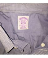 Brooks Brothers Shirt 16.5 - 33 Blue White Classic Non Iron Dress Button Up - $13.54 CAD