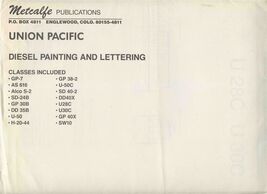 Metcalfe Publications Union Pacific Railroad Diesel Painting and Letteri... - $57.42