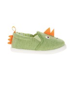Walmart Brand Infant Toddler Boys Canvas Slip On Shoes Green Dinosaur Si... - $185.12 MXN