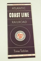 Atlantic Coat Line Railroad RR Public Timetable 1966 NC SC AL FL GA VA - £5.48 GBP