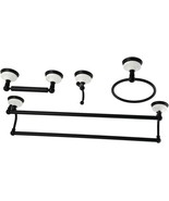 Kingston Brass Bak1113478Mb Victorian Bathroom Hardware Set, Matte Black - $170.99