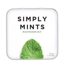Natural Breath Mints by Simply Gum | Peppermint | Pack of Six (270 Pieces Total) - £21.95 GBP