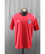Team England Soccer Jersey (Retro) - 2004 Home Jersey by Umbro - Men&#39;s L... - £51.95 GBP