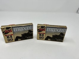 Maxell XLII 90 Audio Cassette IEC Type II High Bias Black Magnetite SEALED- 2 - £9.55 GBP