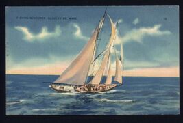FISHING SCHOONER GLOUCESTER MASS. * linen not posted - $5.69