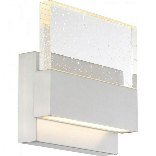 Nuvo Medium Wall Sconce 62-1502 Ellusion-15W 1 LED 7.25" x 7" , Polished Nickel - $190.00