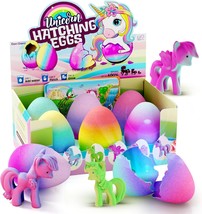 Dan Darci Easter Unicorn Hatching Surprise Eggs for Kids 6 Pack Grows 600 Unicor - £26.95 GBP