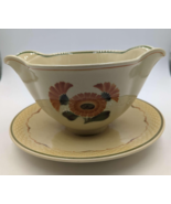 Vintage Royal Copenhagen Denmark Morgenfrue Gravy Dish Flowers - $7.87