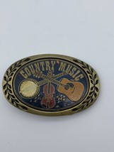 Country Music Bluegrass Guitar Fiddle Solid Brass Heritage Buckles Belt ... - $29.99