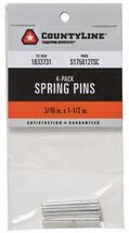 CountyLine 22KITA135 Spring Pins 3/16 Inch x 1-1/2 Inch Pack of 4 - $11.67
