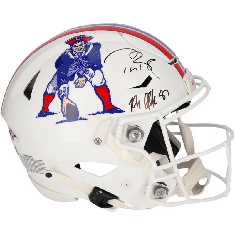 Primary image for Tom Brady / Rob Gronkowski Autographed Authentic Speed Flex Helmet Fanatics