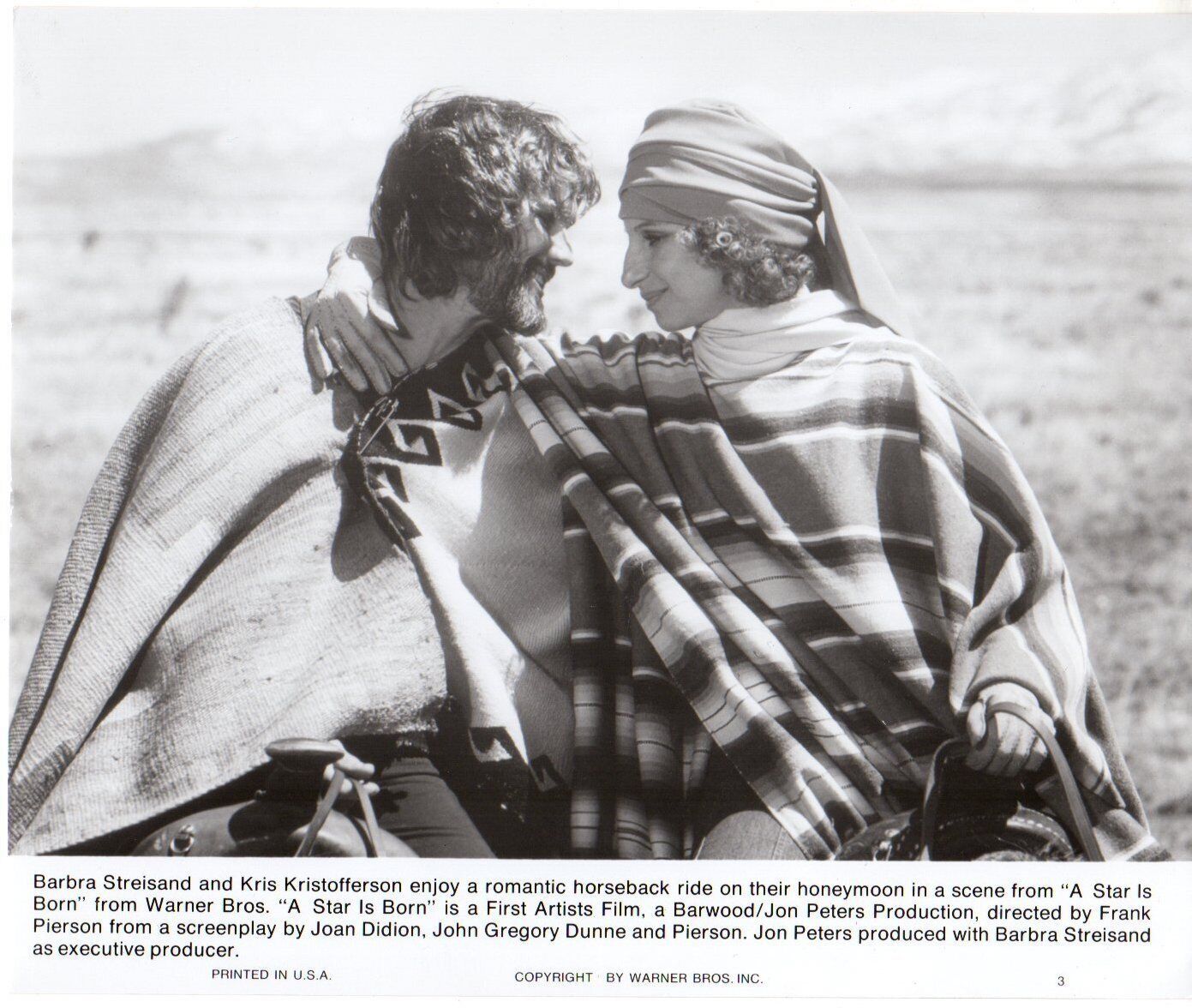 Primary image for *A STAR IS BORN (1976) Streisand & Kristofferson on Honeymoon Horseback Ride