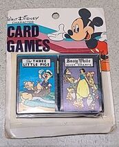 Vtg Russell Walt Disney Character Game Cards Snow White &amp; 3 Three Little... - $44.89