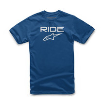 Alpinestars Mens Ride 2.0 Tee Shirt T-Shirt Royal Blue/White 2XL - £17.60 GBP