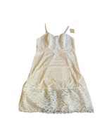 Lace Vanity Fair Ivory Nylon Tricot Half Length Slip Dress 36 ORIGINAL T... - £47.97 GBP