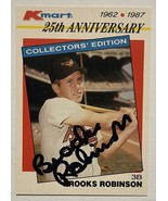 Brooks Robinson (d. 2023) Autographed 1987 Topps Kmart Baseball Card - B... - $380.13 MXN