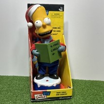 Gemmy The Simpsons Caroling Bart 2003 - Sings With Original Box Please Read - £12.03 GBP