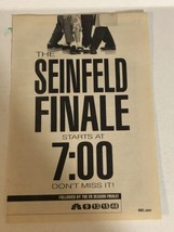 Seinfeld Finale Tv Guide Print Ad Jerry Seinfeld Julia Louise Dreyfus TPA15 - £4.66 GBP