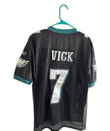 VTG Michael Vick #7 Eagles NFL Reebok Stitched Sewn Jersey Sz 48 Black &amp;... - $71.46 CAD