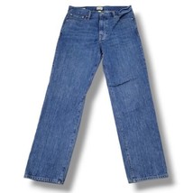 J.Crew Jeans Size 32 W32&quot; x L31&quot; Men&#39;s J. Crew Classic Straight Jeans Blue Denim - £24.49 GBP