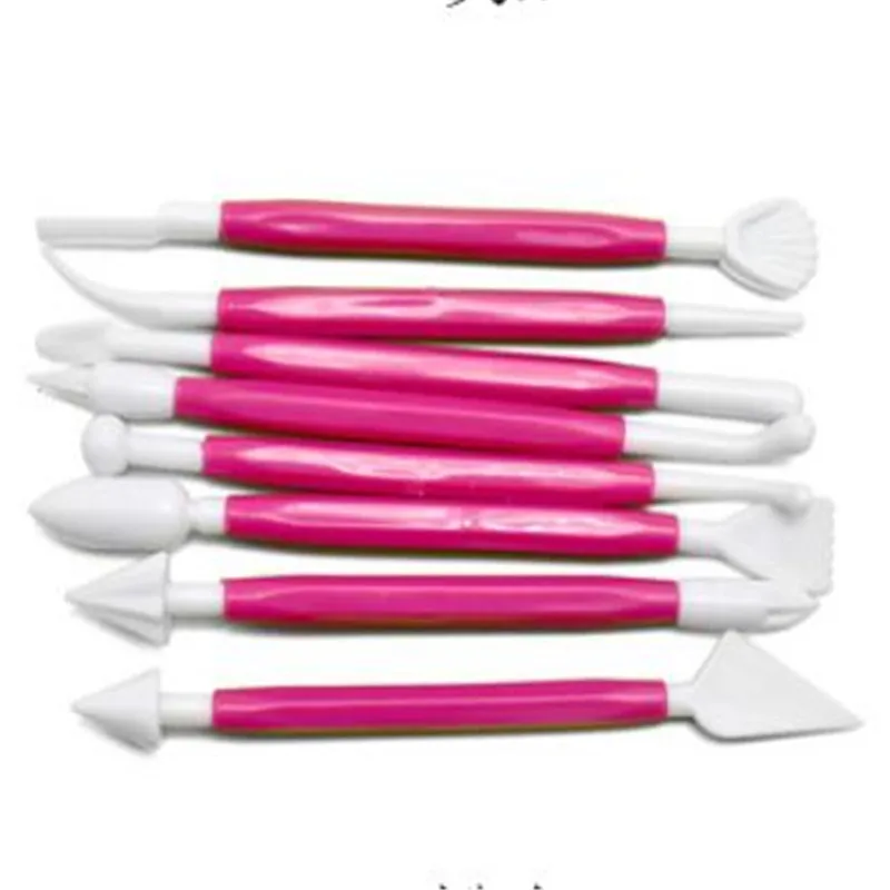 8pcs/set Plastic Clay Sculpting Set Polymer Modeling Clay Tools Poly ros... - $3.50