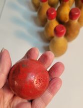 10 Wood Bowling Pins & 1 Ball For Table Top image 3