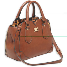 Bulldog Satchel Purse W/hlstr Chstnt - $75.99